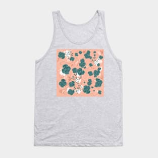 Echeveria Succulent - modern minimal pattern Tank Top